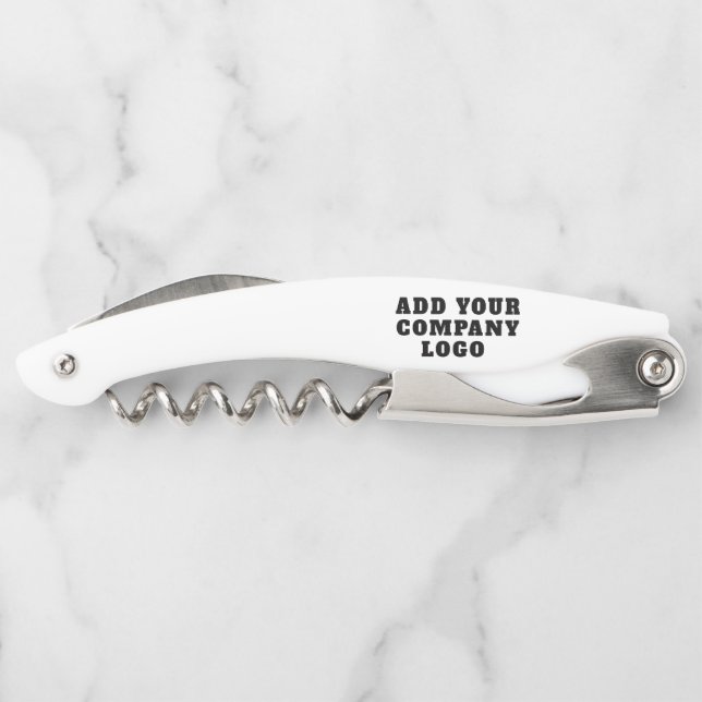 Modern Business Logo Website Promotional Corkscrew (Back)
