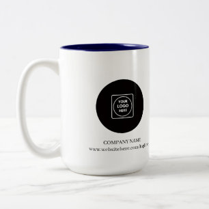 Modern Business Logo Website Two Tone Mug