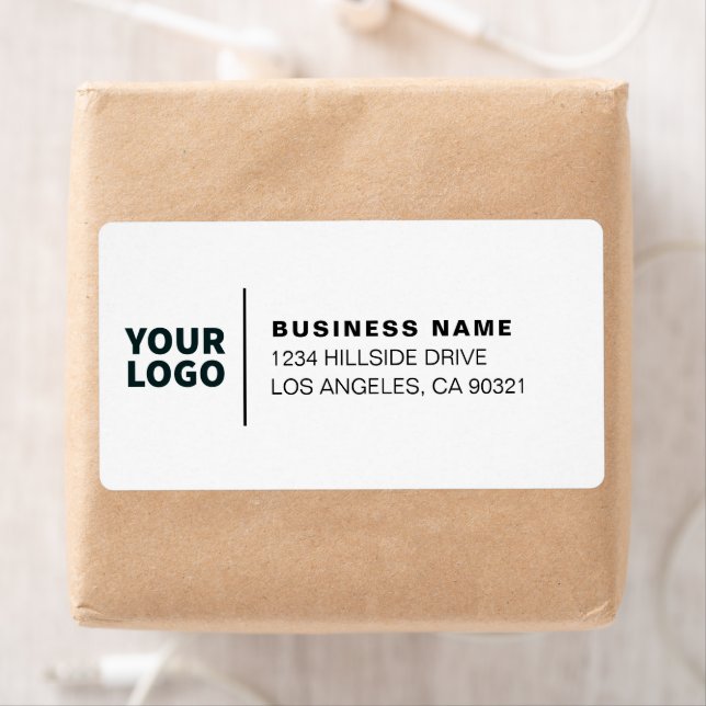 Modern Business Logo White & Black Return Address (Insitu)