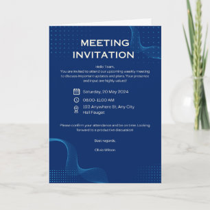 Modern Business Meeting Invitation ⭐