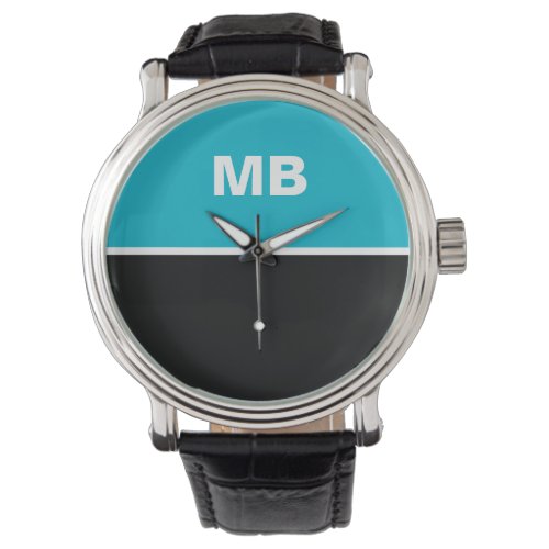 Modern Business Men's Monogram Watch