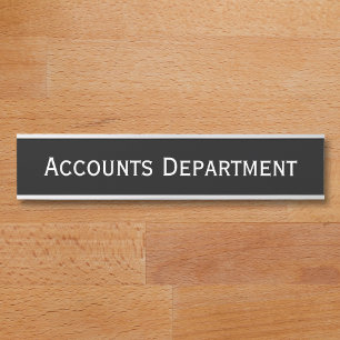 Modern Business Office Department Teacher Name Door Sign