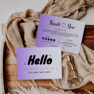 Modern Business Package Insert Card