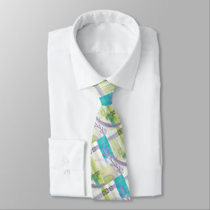 Modern Business Pattern Abstrac Blue Tie
