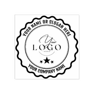 MODERN BUSINESS   Personalised Business Logo Rubber Stamp