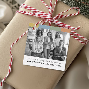 Modern Business Photo Christmas Favour Tags