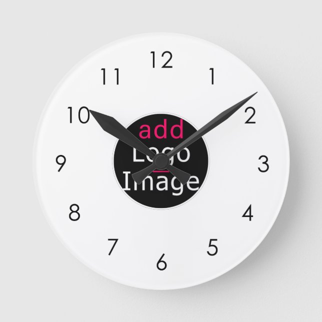 Modern Business Promo Brand Custom  Round Clock (Front)
