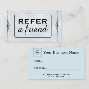 Modern Business Refer a Friend Professional  Referral Card