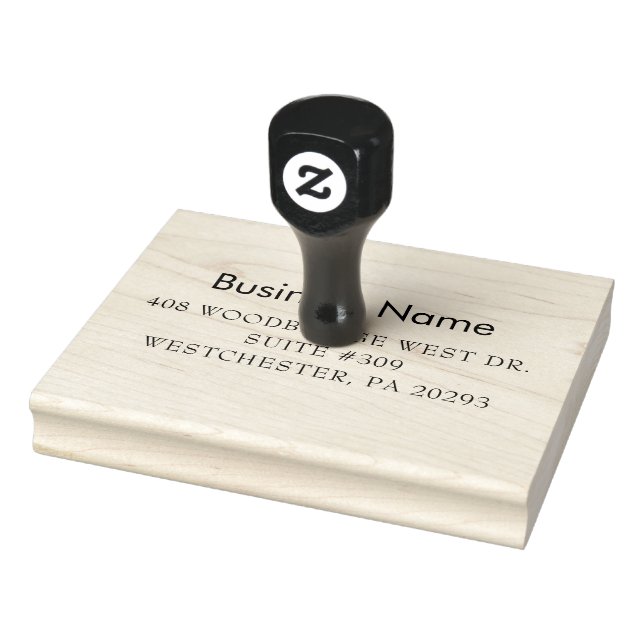 Modern Business Return Address Custom Rubber Stamp (Stamp)