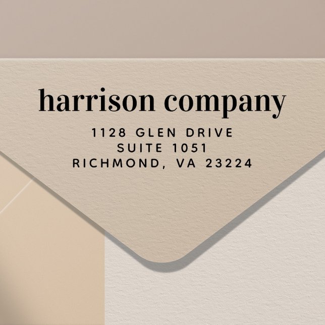 Modern Business Return Address Self-inking Stamp (Creator Uploaded)
