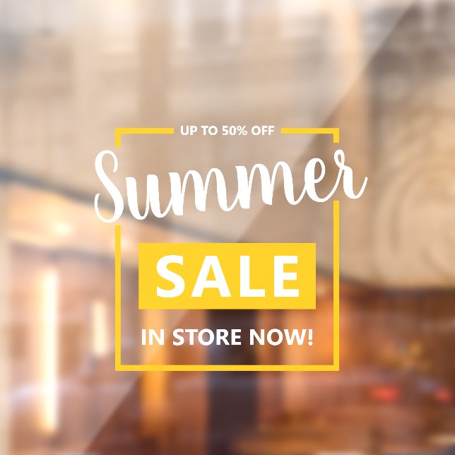 Modern Business Sale Advertisement Promotion  Wind Window Cling (Sheet 2)