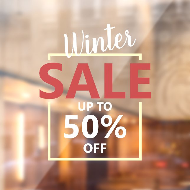 Modern Business Sale Advertisement Promotion  Window Cling (Sheet 2)