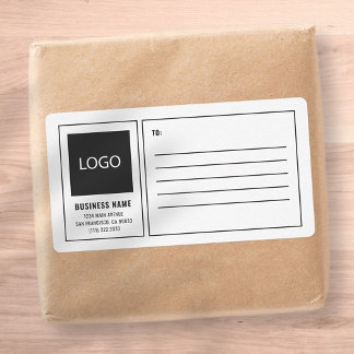 Modern Business Square Logo Mailing Shipping