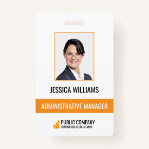 Modern Business Staff Employee ID Badge