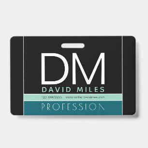 Modern Business Template   All Colours Customisabl ID Badge
