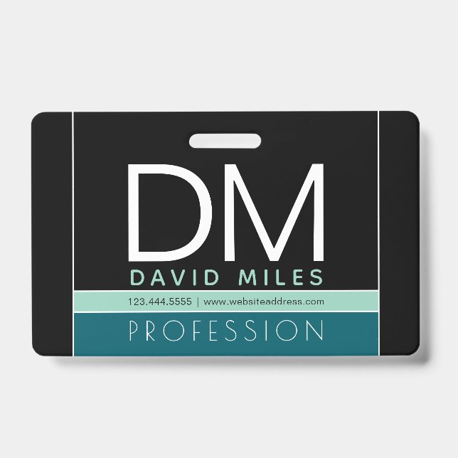 Modern Business Template | All Colours Customisabl ID Badge (Front)