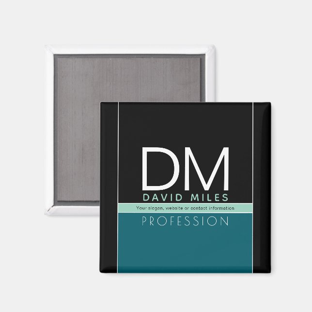 Modern Business Template | All Colours Customisabl Magnet (Front/Back)
