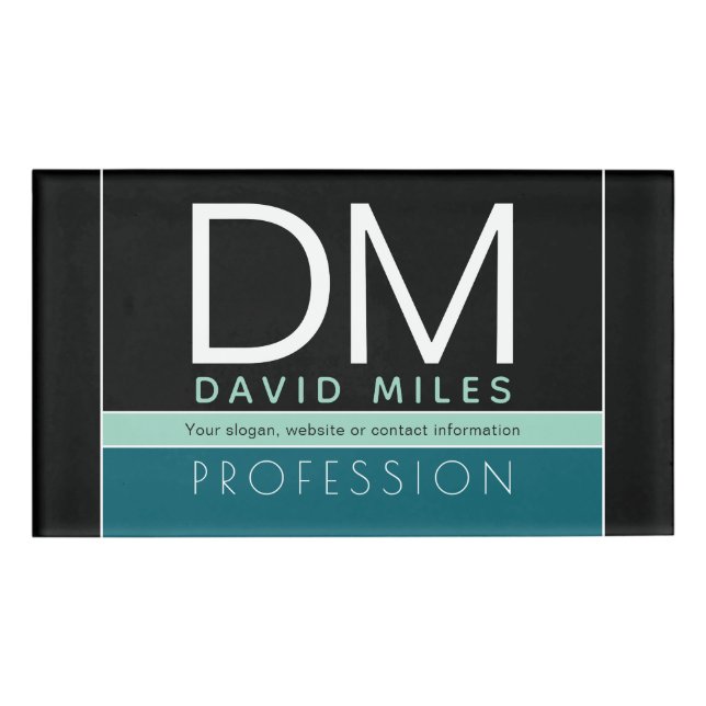 Modern Business Template | All Colours Customisabl Name Tag (Front)