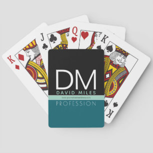 Modern Business Template All Colours Customisabl Playing Cards