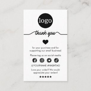 Modern Business Thank You For Order Insert