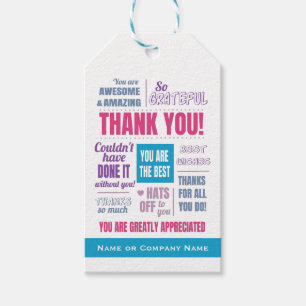 Modern Business Thank You Gift Tags