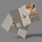 Modern Business Trifold | Salon Beauty Skincare 