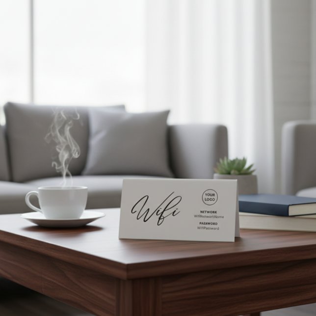 Modern Business Wifi Password & Qr Code Welcome   (Creator Uploaded)