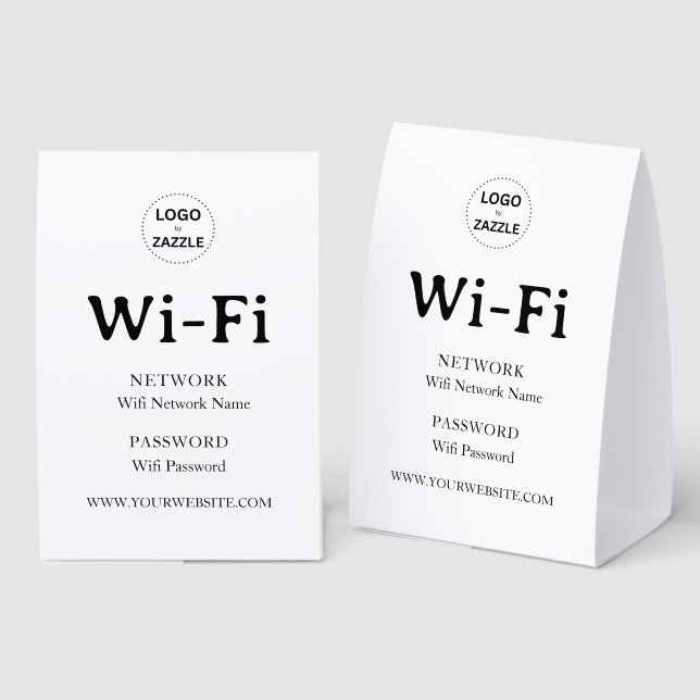 Modern Business Wifi Password Welcome (Front/Back)