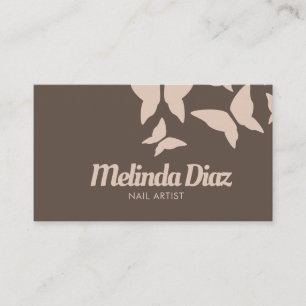  Modern Butterflies Beauty Eyelashes Salon  Business Card