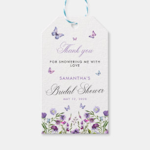 Modern Butterflies  Bridal Shower Welcome Sign Gift Tags