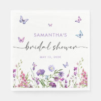 Modern Butterflies  Bridal Shower Welcome Sign
