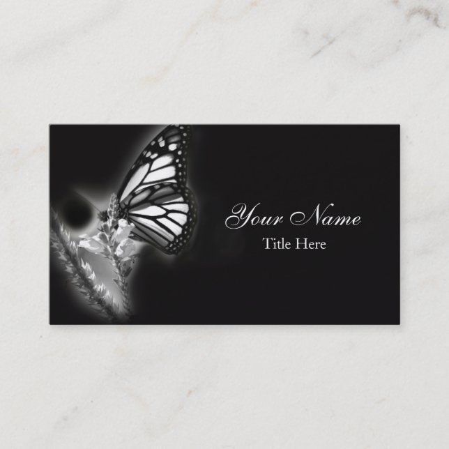 Modern Butterfly Business Card (Front)