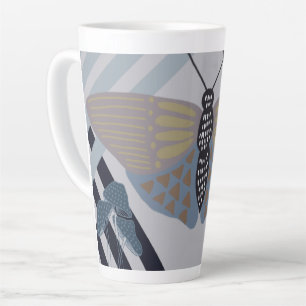 Modern Butterfly  Latte Mug