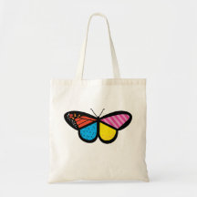 Modern Butterfly Tote Bag