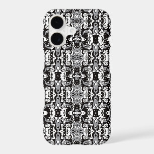 Modern BW roses pattern