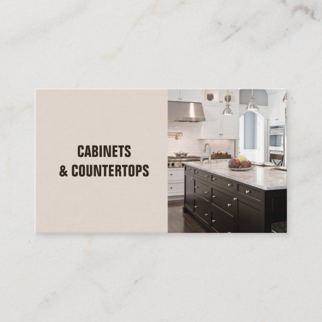 Modern CABINETS & COUNTERTOPS Construction Card (Front)