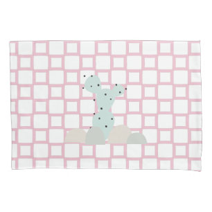 Modern Cactus Charm Pillowcase