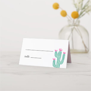 Modern Cactus Wedding Place Card