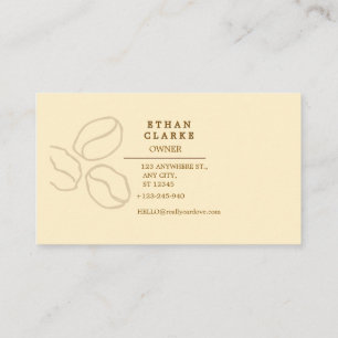 Modern Cafe Card