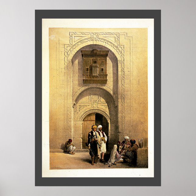 Modern Cairo Mansion, Arabesque, Roberts/Haghe Art Poster (Front)