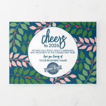 Modern Calendar with Logo - Blue Green Business