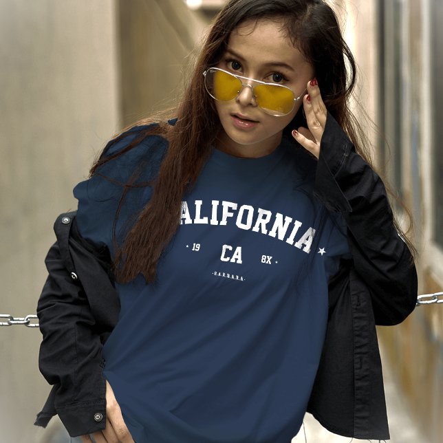 MODERN CALIFORNIA STATE CITY SUMMER CUSTOM NAME T-Shirt (Creator Uploaded)