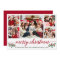Modern Calligraphy 5 Photo Family Christmas Red