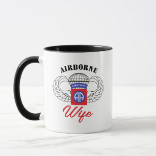 Modern Calligraphy Airborne Wife Mug