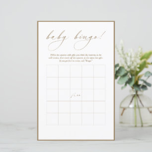 Modern Calligraphy   Baby Bingo 