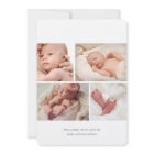 Modern Calligraphy Baby Girl Photo Collage Birth