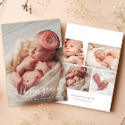 Modern Calligraphy Baby Girl Portrait Photo Birth