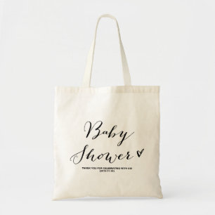 Modern Calligraphy Baby Shower Party Favour Bag