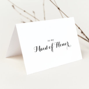 Modern Calligraphy Bridal Party Thank You