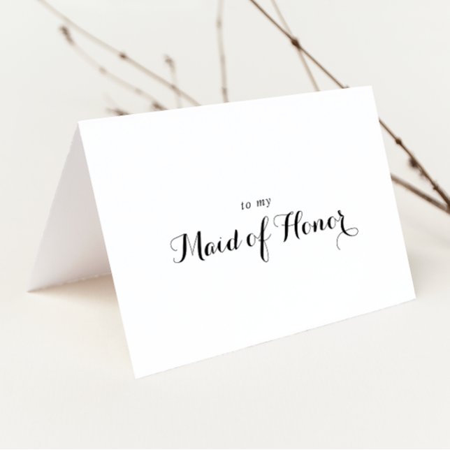 Modern Calligraphy Bridal Party Thank You Card (Creator Uploaded)